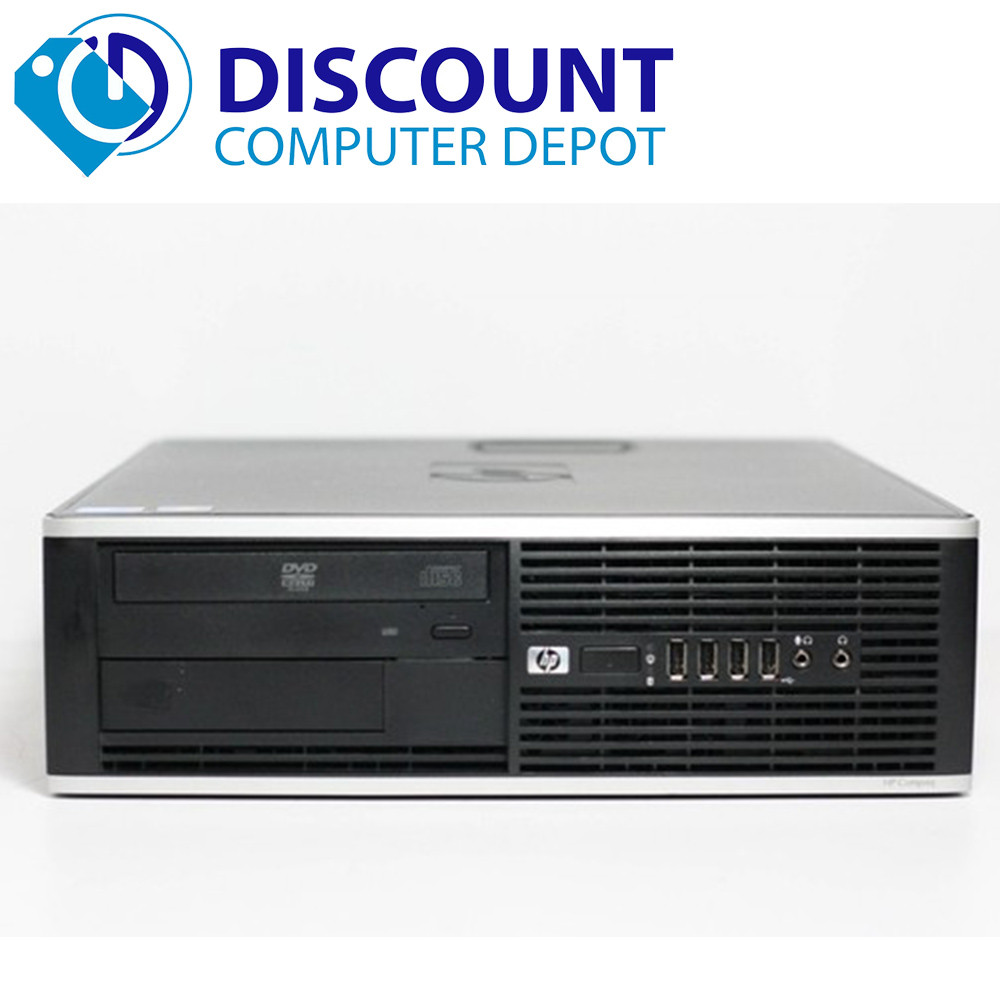 HP 6200 Desktop Computer Quad 3.1GHz 8GB 500GB Windows 10 Pro Dual
